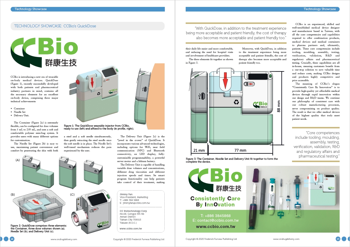 TECHNOLOGY SHOWCASE: CCBIO’S QUICKDOSE